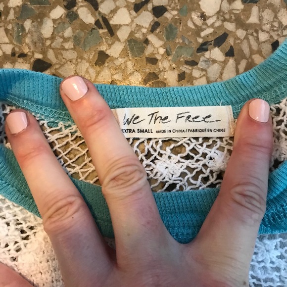 We the Free Flowy Black and White Shirt - Picture 2 of 3